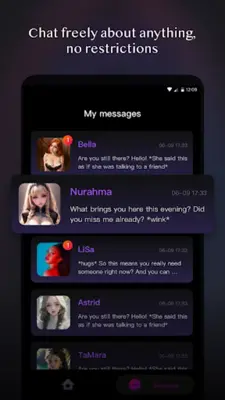 Lover.AI - Unrestricted love android App screenshot 2